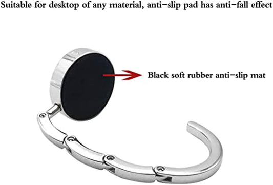 Foldable Purse Hook for Table, Purse Hangers for Table, Handbag Storage Folding Decor Table Hook, Women's Bag Handbag Hanger Holder (Mountains)