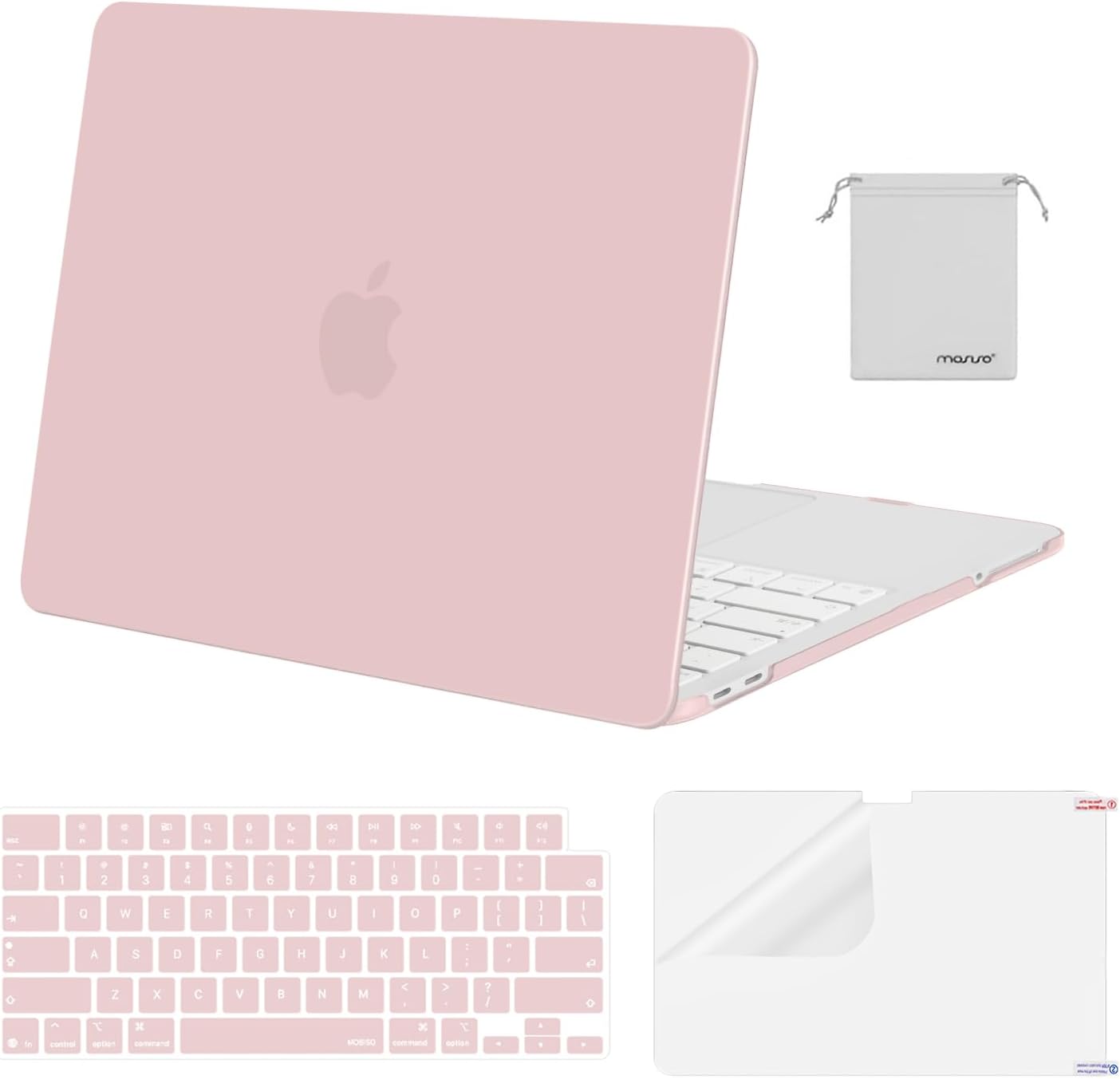 MOSISO Compatible with MacBook Neo Case 13 inch 2026 Release Model A3404 with A18 Pro Chip, 4 in 1 Kit Precision Fit Crack & Scratch Resistant Protective Hard Shell Case Cover, Crystal Clear