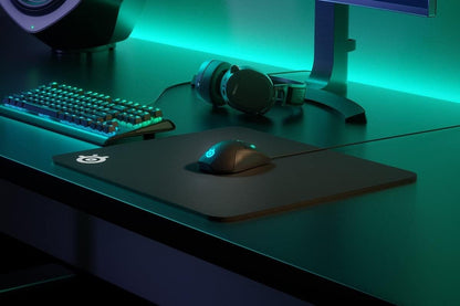SteelSeries QcK Gaming Mouse Pad - XXL Cloth - Peak Tracking and Stability - Esports Mousepad - Never-Slip - Full Desk Coverage