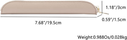 Pencil Case Durable Pencil Pouch for Pens School Featuring Oxford Lap Design (Khaki,Oxford)