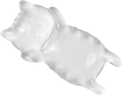 Ergonomic Gel Mouse Wrist Rest – Clear Cute Cat Mouse Wrist Rest, Comfort & Support for Typing and Gaming (Pink)