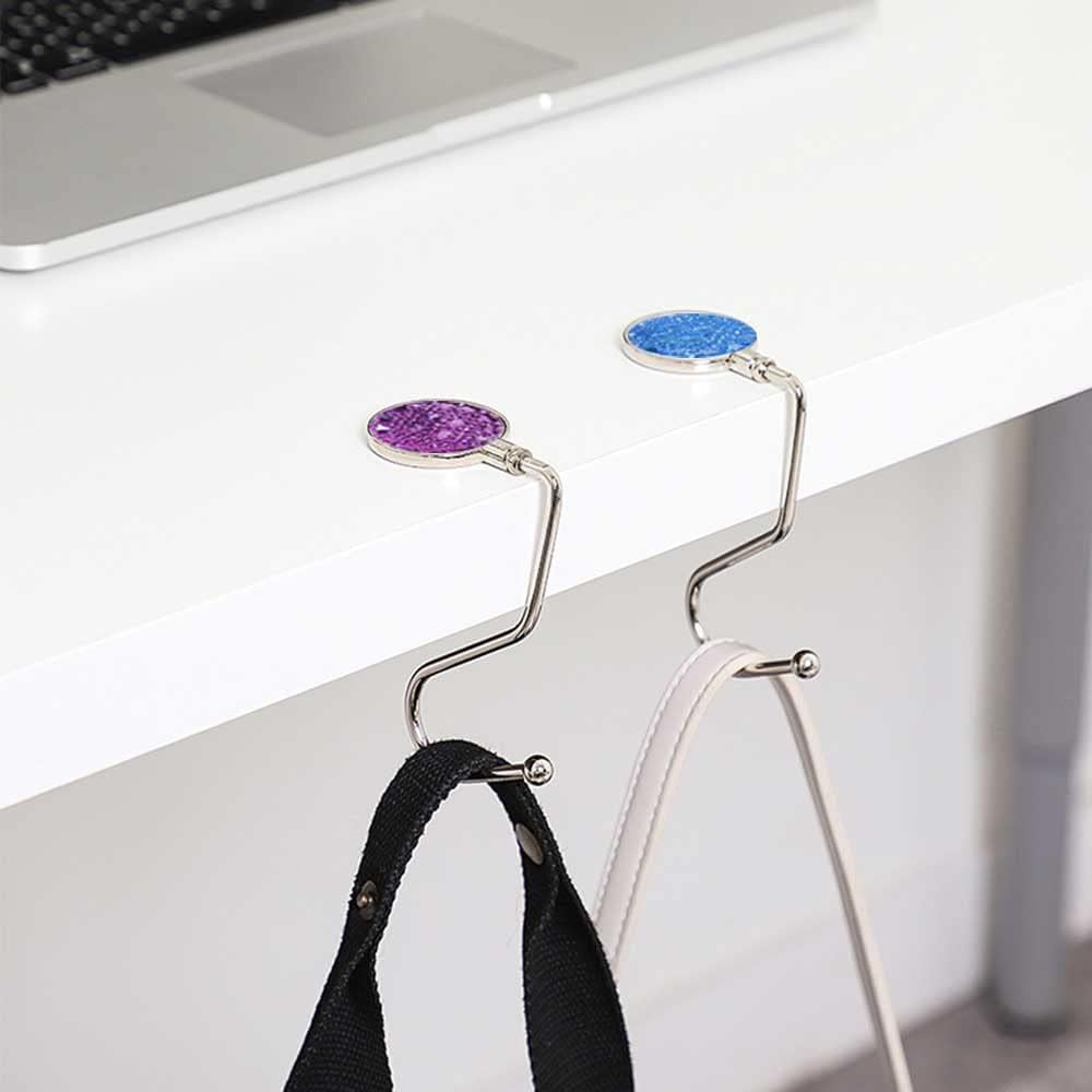 TopHomer Portable Table Bag Holder Hanging Bag Hook Cute Home School Library Office Under Hanging Metal Holder Gifts