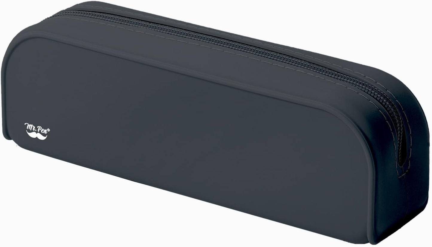 Mr. Pen- Silicone Pencil Case, Aesthetic Pencil Bag for Women, Makeup Pouch, Multifunctional Pouch for Stationery, Cosmetics and Electrical Goods Storage