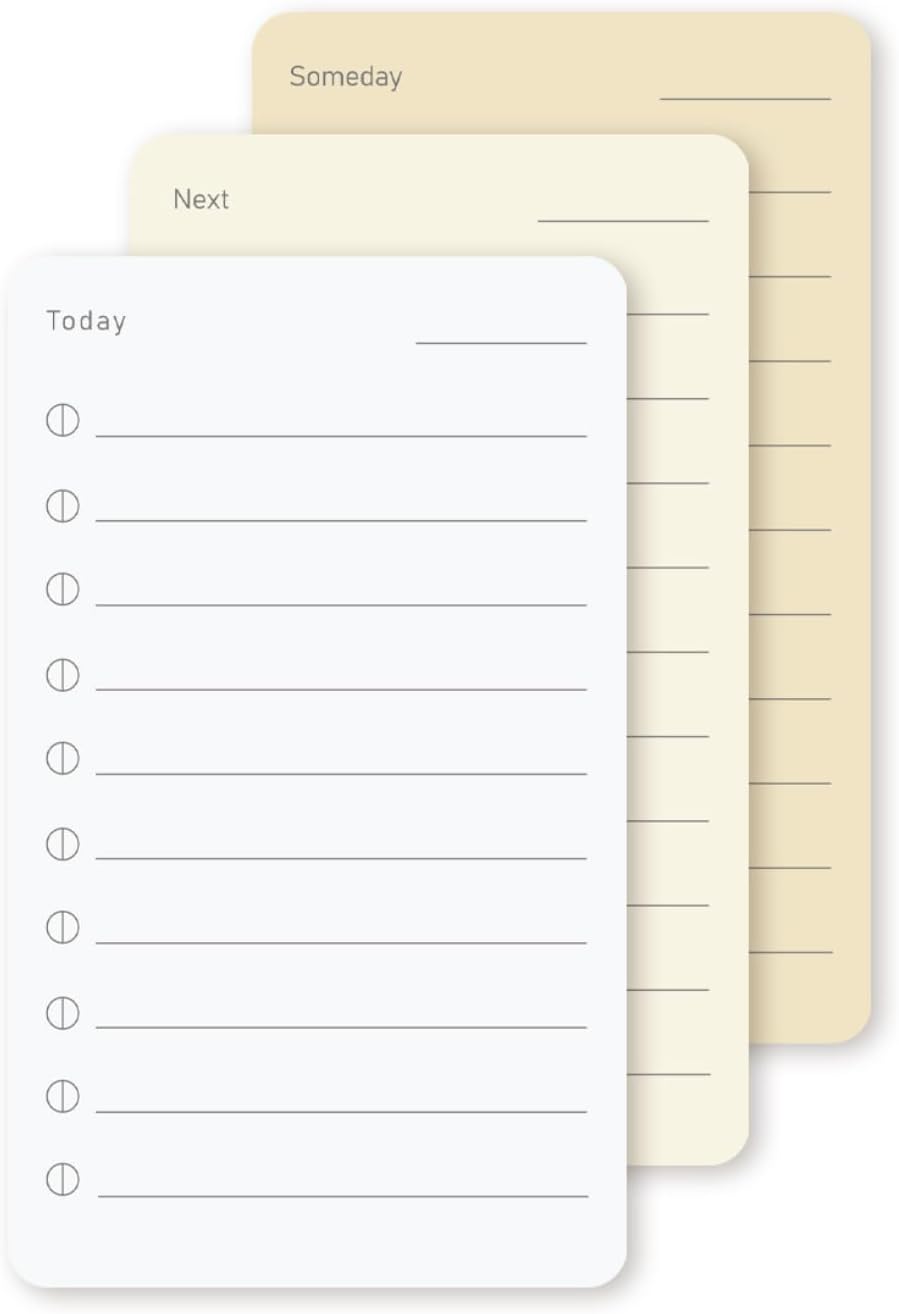muso wood Daily To Do List Planner with Walnut Stand - 100 To Do List Cards - Undated Daily Planner Notepad for Desk Accessories and Supplies, Enhanced Productivity, Work Office Accessories