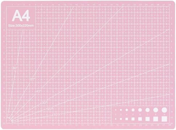 A4 Self-Healing Cutting Mat, Double-Sided Craft Mat with Grid Lines, Precision Rotary Cutting Board for Office Desk, Art Craft, Sewing, Hobby, and DIY Projects - 9x12 Inches