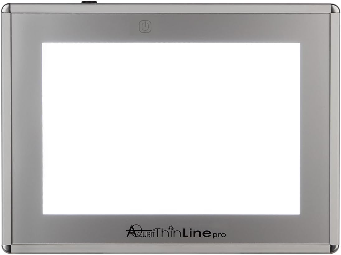 Acurit Thin Line Professional Adjustable Brightness LED Light Box & Tracing Tablet - 9 x 12