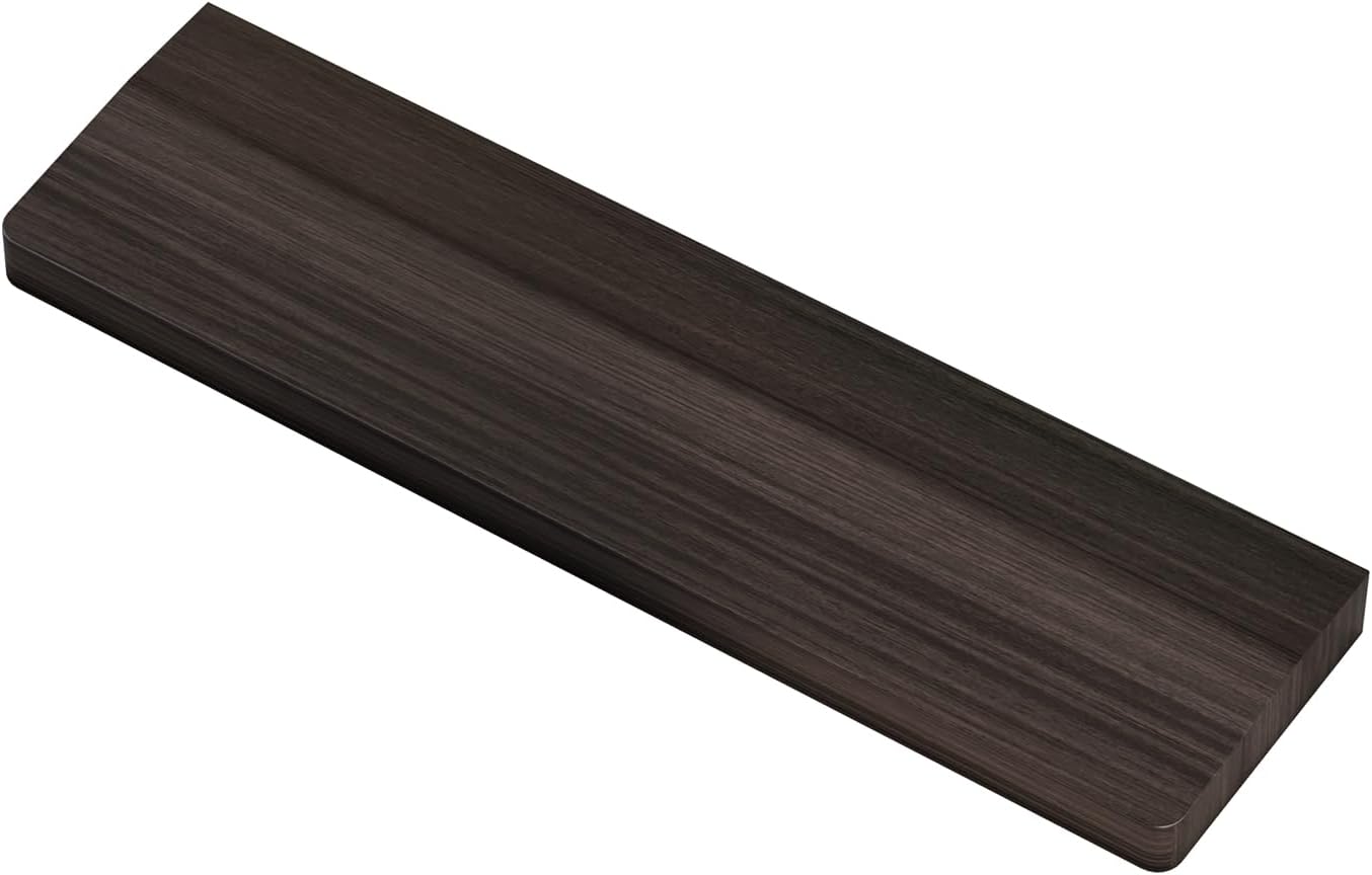 Wooden Wrist Rest, 11.8-inch Length and 22mm Thickness for Small Keyboard, Bamboo Wood Palm Rest, Ergonomic Design for Mechanical Gaming Keyboard