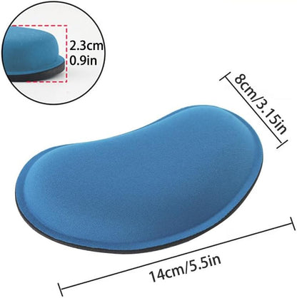 MXCOIRTP Wrist Rest for Mouse, Ergonomic Memory Foam Wrist Cushion Support Pad, Mouse Wrist Pad with Non-Slip Base for Typing Pain Relief, Office, Home, Gaming, Computer, Black