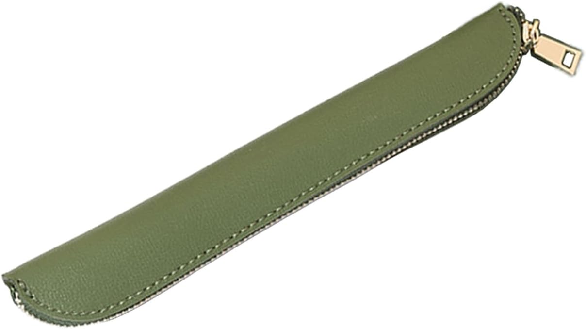 Pencil Case Durable Pencil Pouch for Pens School Featuring Oxford Lap Design (Khaki,Oxford)
