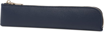 Canvas Pencil Case Small Pencil Pouch Slim Lightweight Pen Case Holder Cute Zipper Bag for School Office