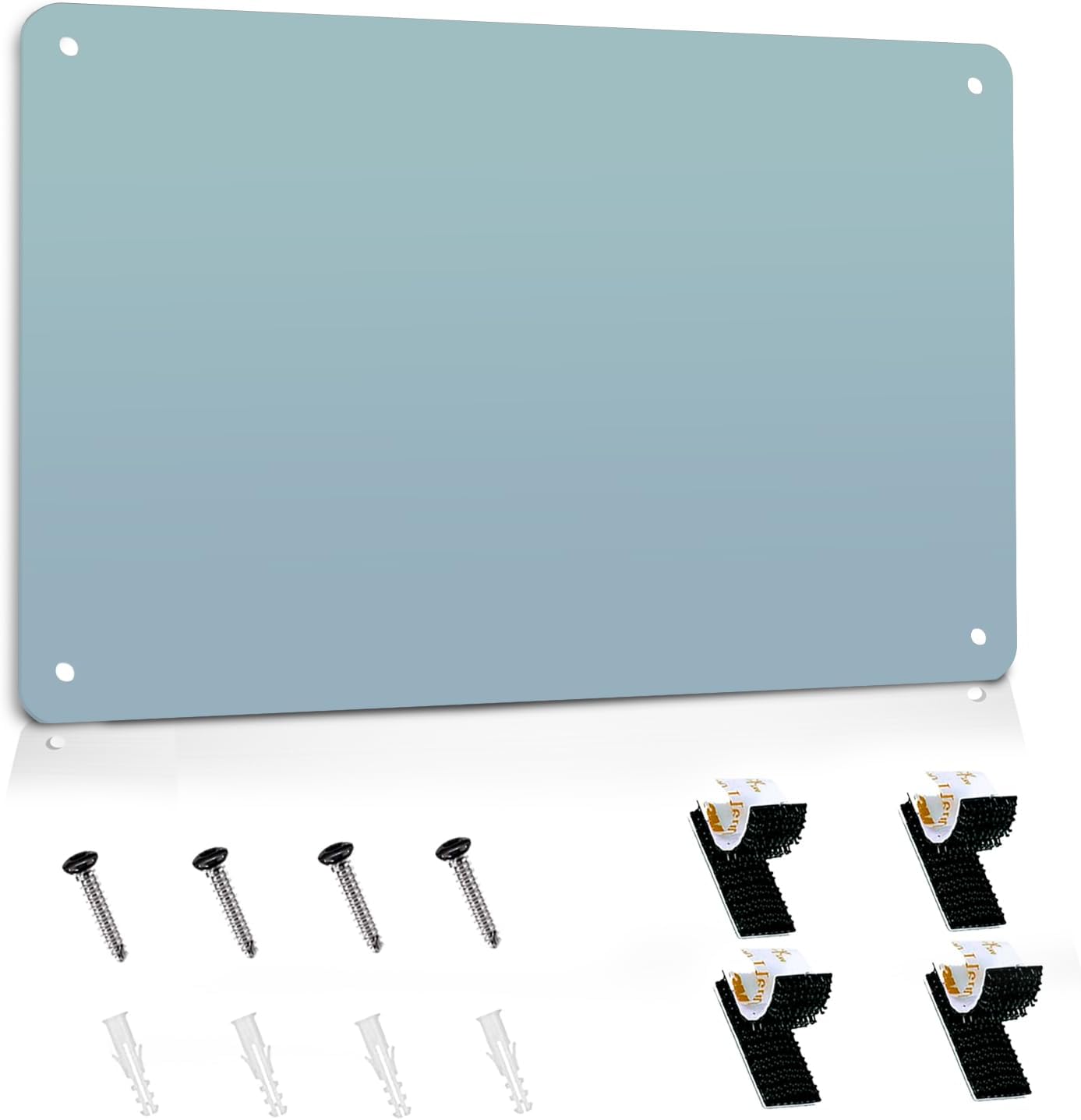 2Pack Magnetic Board 17.5" x 11.4" Magnet Bulletin Board is Suitable for displaying Notes, Photos,Magnetic Letters,Suitable for Walls, refrigerators, cabinets, etc