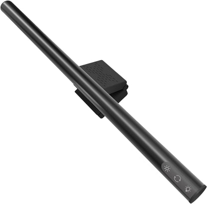 RGB Monitor Light Bar with Wireless Remote, Dual-Source Gaming Computer Lamp for Curved & Flat Monitors (0.39"-1.18"), Ambient Backlight, Stepless Dimming (Ra95), No Glare Desk Setup