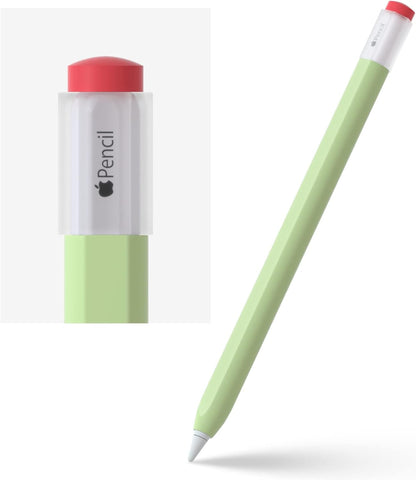 ELETIUO Silicone Case Compatible with Apple Pencil 2nd Generaion&Apple Pencil Pro Cover,Protective Holder Grip Sleeve with Cap Accessories Compatible with iPad Pro 11 12.9 inch,Yellow