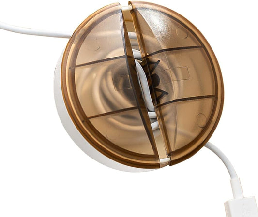 Retractable Cable Organizer - Cord Retractor & Travel Cable Management Box | Portable Charging Cable Holder for Home, Office, Travel | Cord Winder & Storage for Phone, Earbuds, Computer Wires