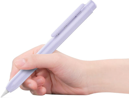 MoKo Holder Case for Apple Pencil 1st Generation, Retractable Apple Pencil 1st Case Protective iPad Pencil Sleeve Skin Cover with Sturdy Clip, Pink