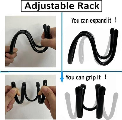 AUXPhome Portable Bag Hook Hanger Clamp-On Backpack, Under Counter, One Step Installation - 10 lb. Capacity, Reduce Desk Clutter