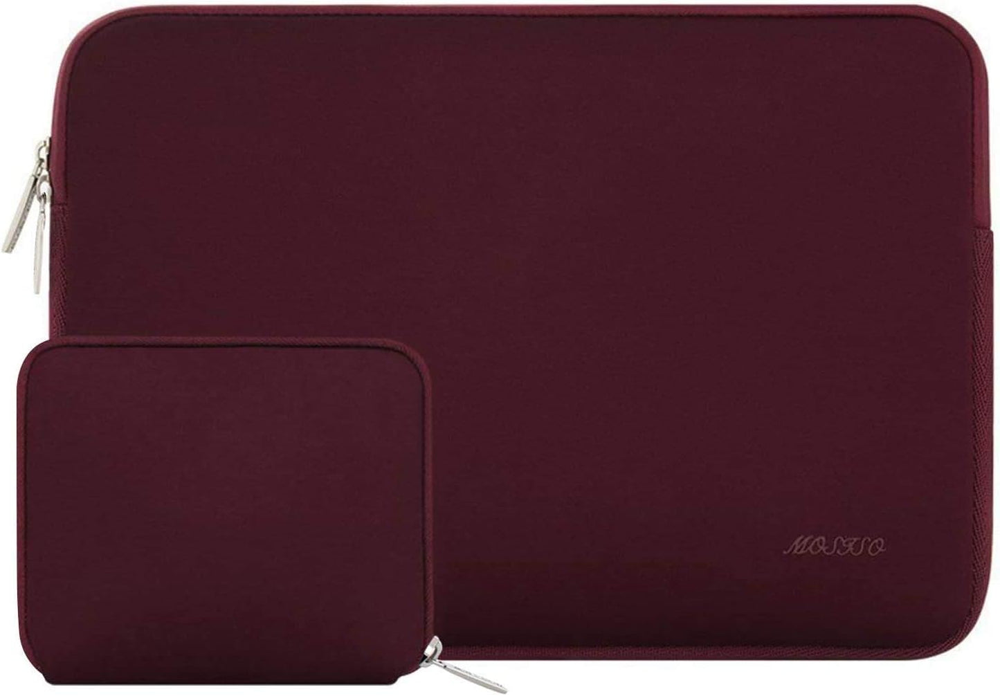 MOSISO Laptop Case 13.3 inch, 13-13.3 inch Laptop Sleeve Bag Compatible with MacBook Air/Pro 13/Pro 14 M5 M4 M3 M2 M1, HP Dell ASUS Lenovo, Neoprene Computer Sleeve Bag with Small Case, Baby Pink - Colors A