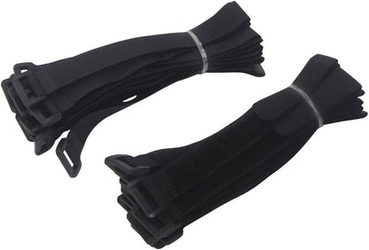 YiwerDer Reusable Fastening Cable Straps and Cable Ties Set 20 Pack(8"-12"-18"), Adjustable Multi-Purpose Hook and Loop Cord Ties to Keep Cords Organized and Tidy