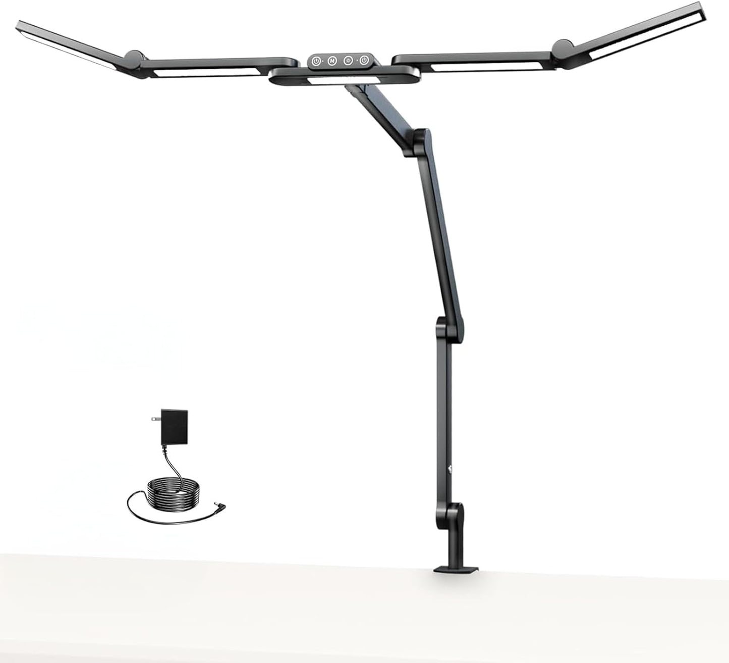 NEEWER Entry Level Version 32" LED Light with Clamp for Desk Home Office Dorm Designer Drafting, 20W Dual Computer Monitor Architect Lamp Bar, Flexible Overhead 2200lux/Remote/5 Modes CRI80+, N21