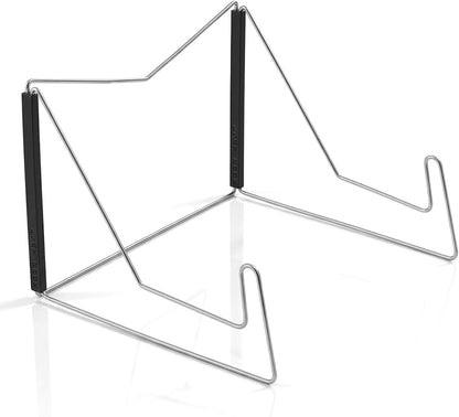 Book Stand for Reading - Fold-n-Stow Portable Book Stand, Metal Music Books Easel Display Holder for Display Pictures Photo Frames Books Decorative Plates Plaque Menu