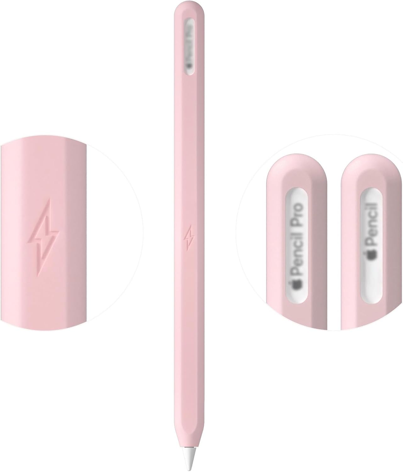 Ultra Thin Protective Pencil Cover for Apple Pencil Pro &Apple Pencil 2nd Gen Silicone Case Sleeve Compatible with Apple Pencil Pro (Pink)