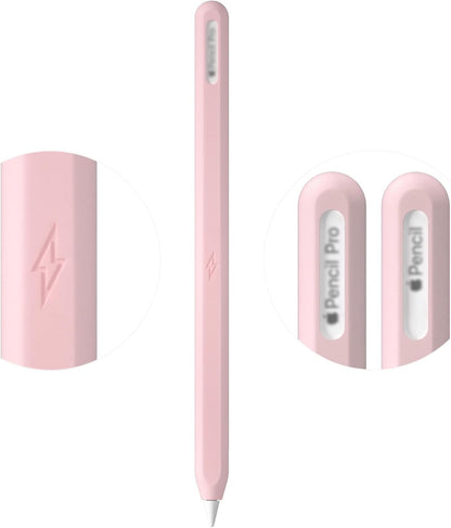 Ultra Thin Protective Pencil Cover for Apple Pencil Pro &Apple Pencil 2nd Gen Silicone Case Sleeve Compatible with Apple Pencil Pro (Pink)