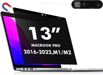 PYS Magnetic Laptop Privacy Screen Filter 15.6 Inch 16:9 - Detachable Computer Screen Privacy Shield, Anti-Glare Blue Light, Removable 15.6" Screen Protector for Lenovo, HP, Dell, Acer, ASUS