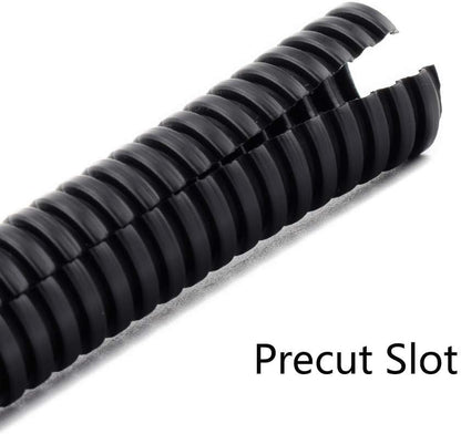 ZhiYo 100 FT 1/4” Wire Loom Split Tubing Auto Wire Conduit Flexible Cover