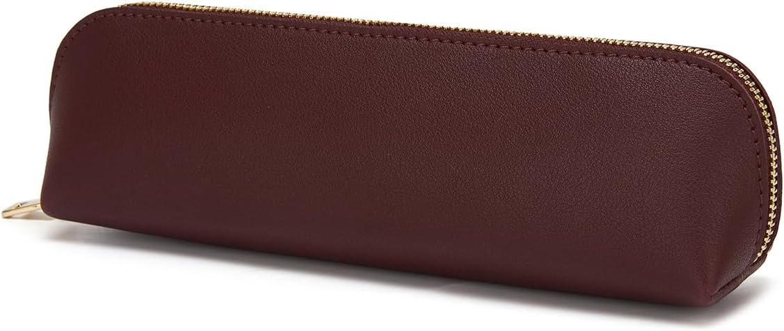 Canvas Pencil Case Cotton Canvas and Simple Multifunctional Pencil Bag Zipper Portable Storage (Black)