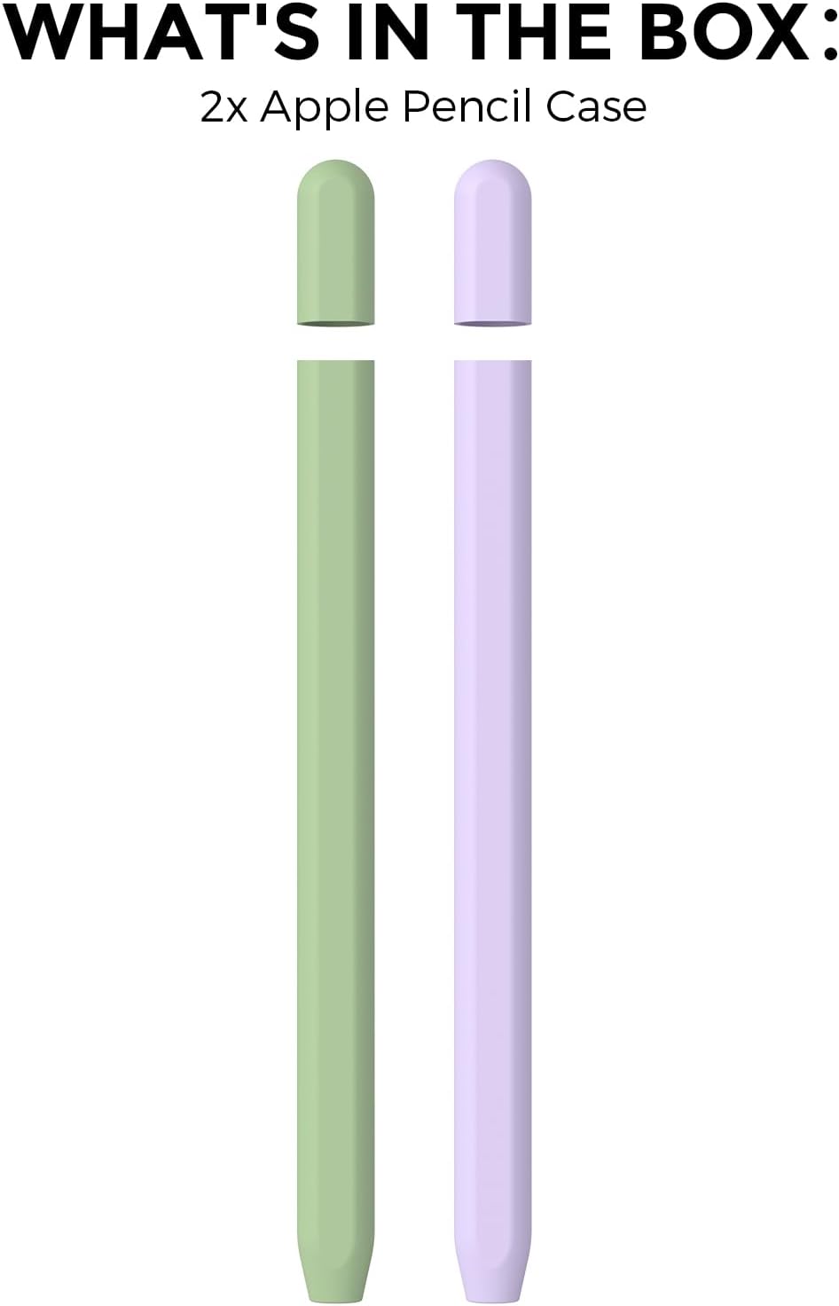 AhaStyle Silicone Case for Apple Pencil (USB-C) 2023 Ultra Thin Proteative Cover Skin Apple Pencil Sleeve Anti-Slip Grip Compatible with Apple Pencil USB C (Lavender)