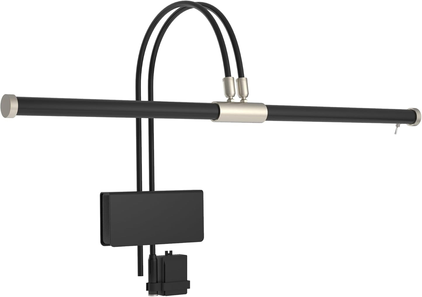 Cocoweb 22" LED Grand Piano Light in Antique Brass with Dimmer Clip