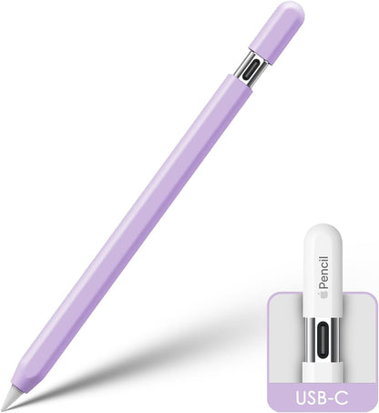 KELIFANG Silicone Case Sleeve Cover for Apple Pencil (USB-C) 2023, Cute Pink Protective Skin iPad Pencil Holder, Anti-Slip Grip Accessories Compatible with Apple Pencil 3rd Generation