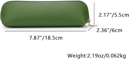 Canvas Pencil Case Cotton Canvas and Simple Multifunctional Pencil Bag Zipper Portable Storage (Black)