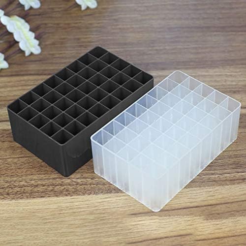 Chris.W 2 Pack 40-Slot Art Markers Pen Holder Desk Stand Organizer Storage Tray Marker Empty Storage Pack(Clear)