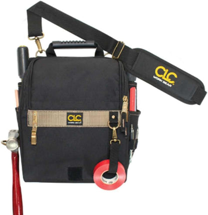 CLC Custom Leathercraft 1509 Zippered Professional Electricians Tool Pouch, 21 Pocket , Black