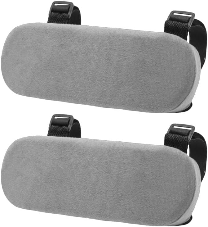 2Pcs Navy Thickened Office Chair Armrest Pads to Relieve Forearm Pressure, Suitable for Office Chairs, Wheelchairs, Comfortable Gaming Chairs