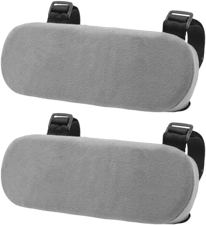 2Pcs Navy Thickened Office Chair Armrest Pads to Relieve Forearm Pressure, Suitable for Office Chairs, Wheelchairs, Comfortable Gaming Chairs
