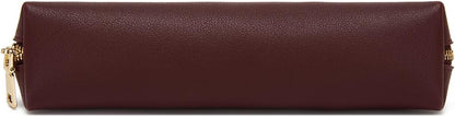 Canvas Pencil Case Cotton Canvas and Simple Multifunctional Pencil Bag Zipper Portable Storage (Black)