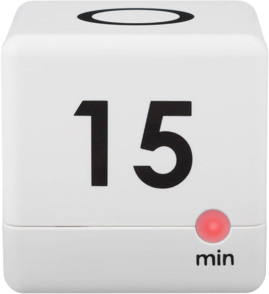 La Crosse Technology 919-186-60WH 5, 15, 30 or 60 Minutes Cube Timer - White