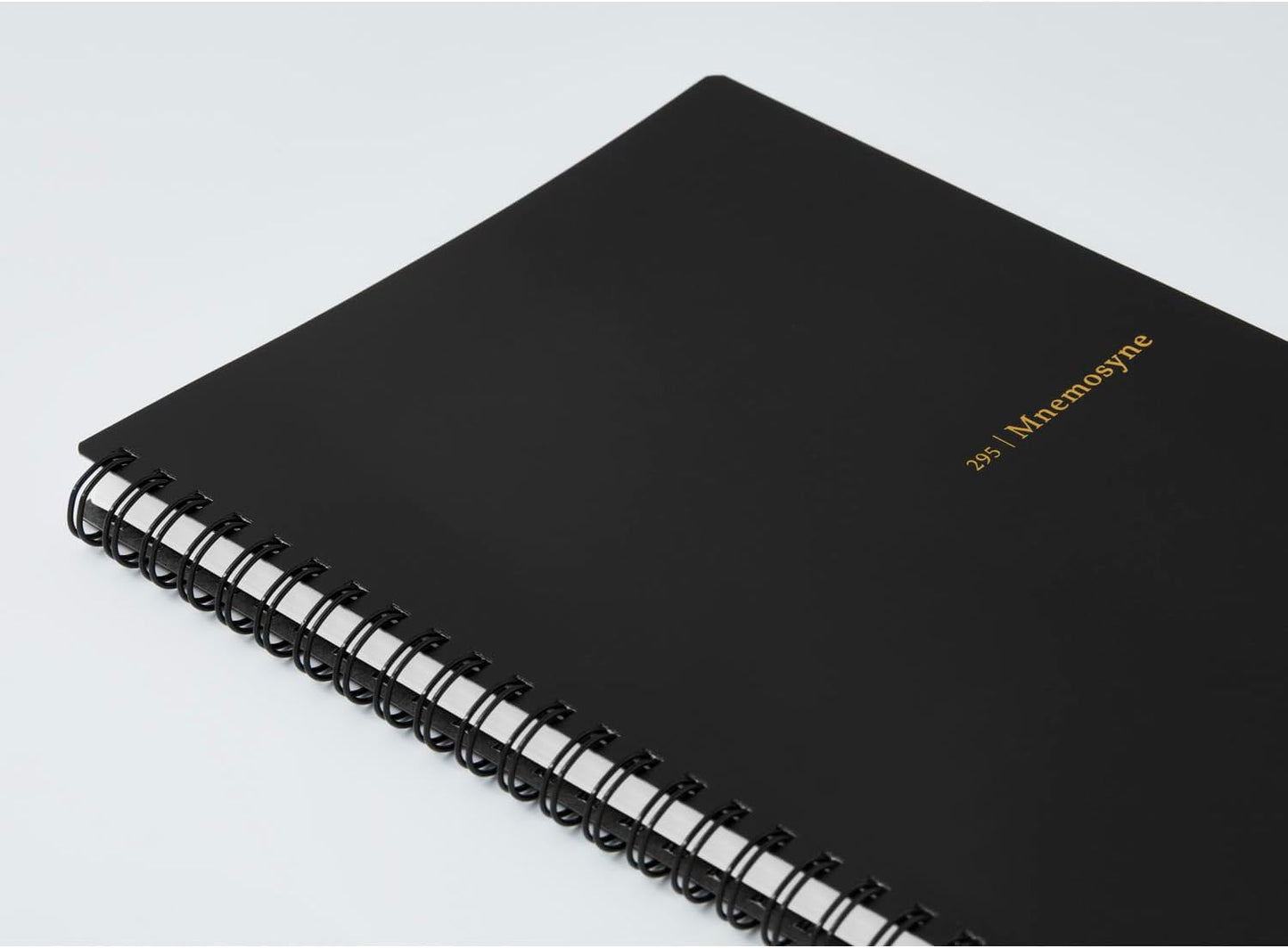 Maruman Mnemosyne Lined Notebook- Vertical A5, 5.83" x 8.27", 70 Sheets / 140 Pages, 7mm College Ruled With Center Line Journal, Perforated Pages & Wire-Bound to Lay Flat, Black, Made in Japan - Colors B