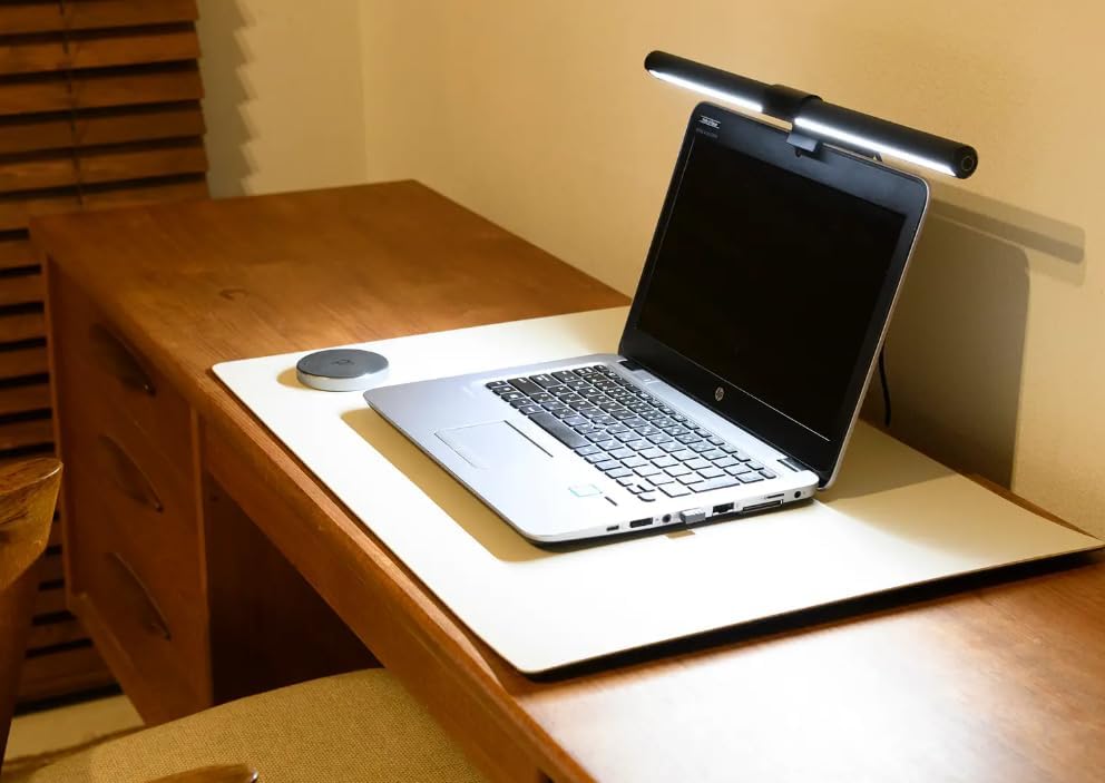 PaletteLife ML-1510WH LED Monitor Light Bar, USB-C Powered Anti-Glare Light, White