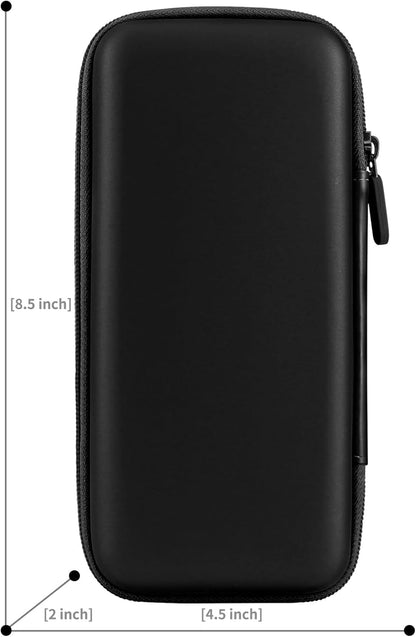 iMangoo Travel Essential Electronics Organizer Pouch Charger Case, Shockproof Dual Zipper Power Bank Cables Tech Accessories Purse, Men & Women Travel Must Have Storage Bag, 6.5x3.2x1 inch Rose Gold