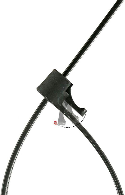 HS 6 Inch Releasable Cable Ties Adjustable Wire Tie Straps (100 Pack) 50 Pound Heavy Duty Wire Zipties Reusable Zip Ties Small for Pc,Cord,Black