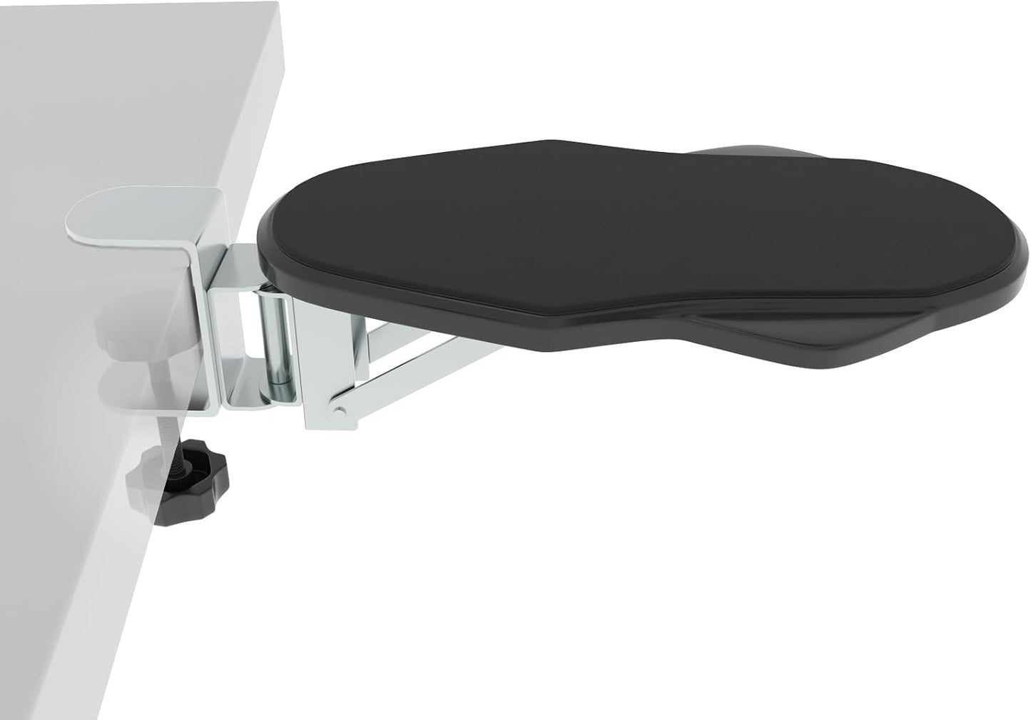 Ergonomic Arm/Elbow Rest for Desk - Foldable Rotatable Elbow Support for Computer Desk, Office & Gaming Comfort (Foldable Rotating Black)