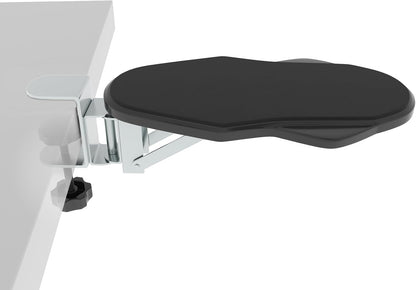 Ergonomic Arm/Elbow Rest for Desk - Foldable Rotatable Elbow Support for Computer Desk, Office & Gaming Comfort (Foldable Rotating Black)
