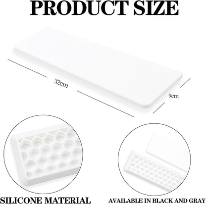 Ergonomic 75% Keyboard Wrist Rest-12.8" Silicone Non-Slip Keyboard Cushion, Computer Wrist Rest, Relief of Hand Pain(Grey)
