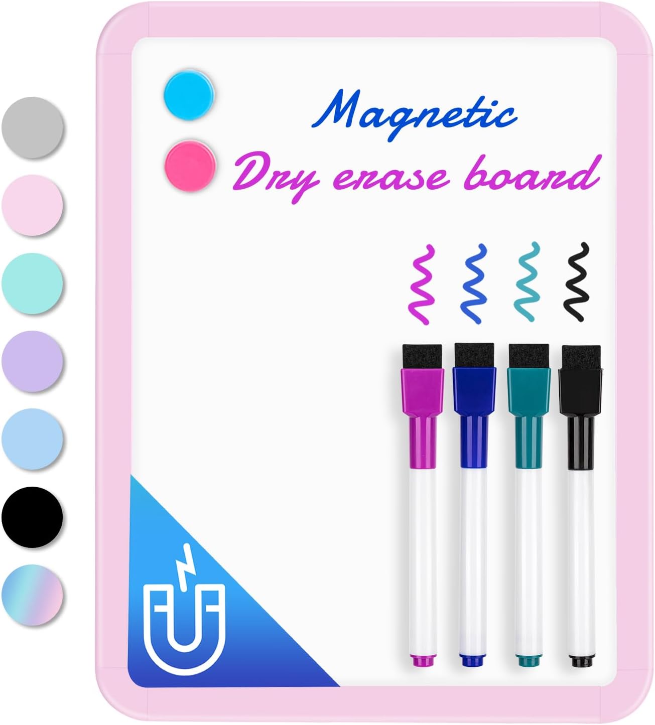 VUSIGN Small Dry Erase Whiteboard, 8.5 x 11 Inches White Board for Kids, Students, Fridge, Locker, Mini Dry Erase Board
