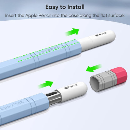 Fintie Silicone Sleeve for Apple Pencil (USB-C), Light Pen Skin Case Cover Soft Protective Anti-Slip Pencil Grip Holder, Supports Magnetic Attachment, Pink