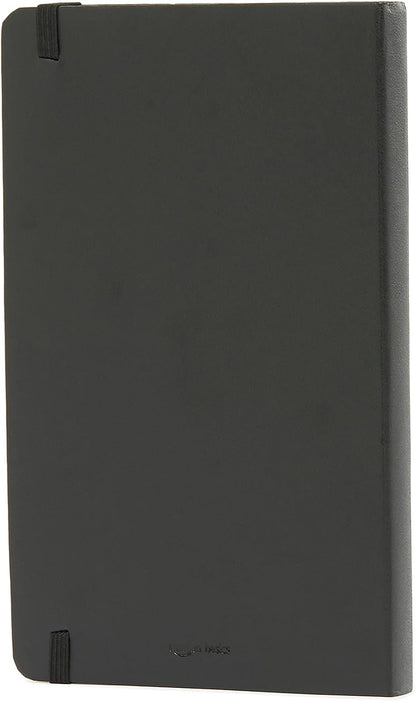 Amazon Basics Classic Grid Notebook for Writing and Note Taking, Hardcover, Graph Ruled, 240 Pages, 5" x 8.25", Black