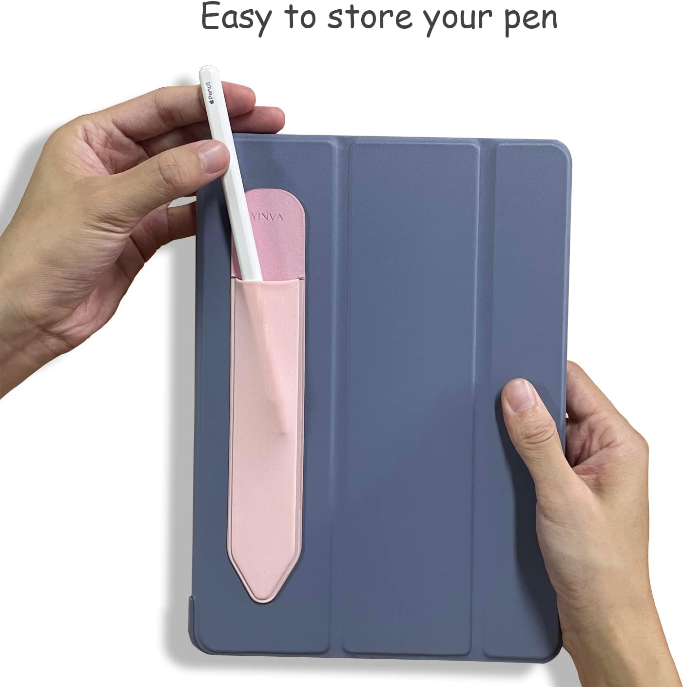 YINVA Pencil Holder Compatible with Apple Pencil 2nd Generation and 1st Gen, Elastic Sleeves Pencil Pouch Accessories Design for iPad and Stylus (Black)